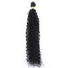 100 Gram 1 Piece Kinky Curly High Temperature Synthetic Hair Extensions Hair Weaving #1B 26inches view 1