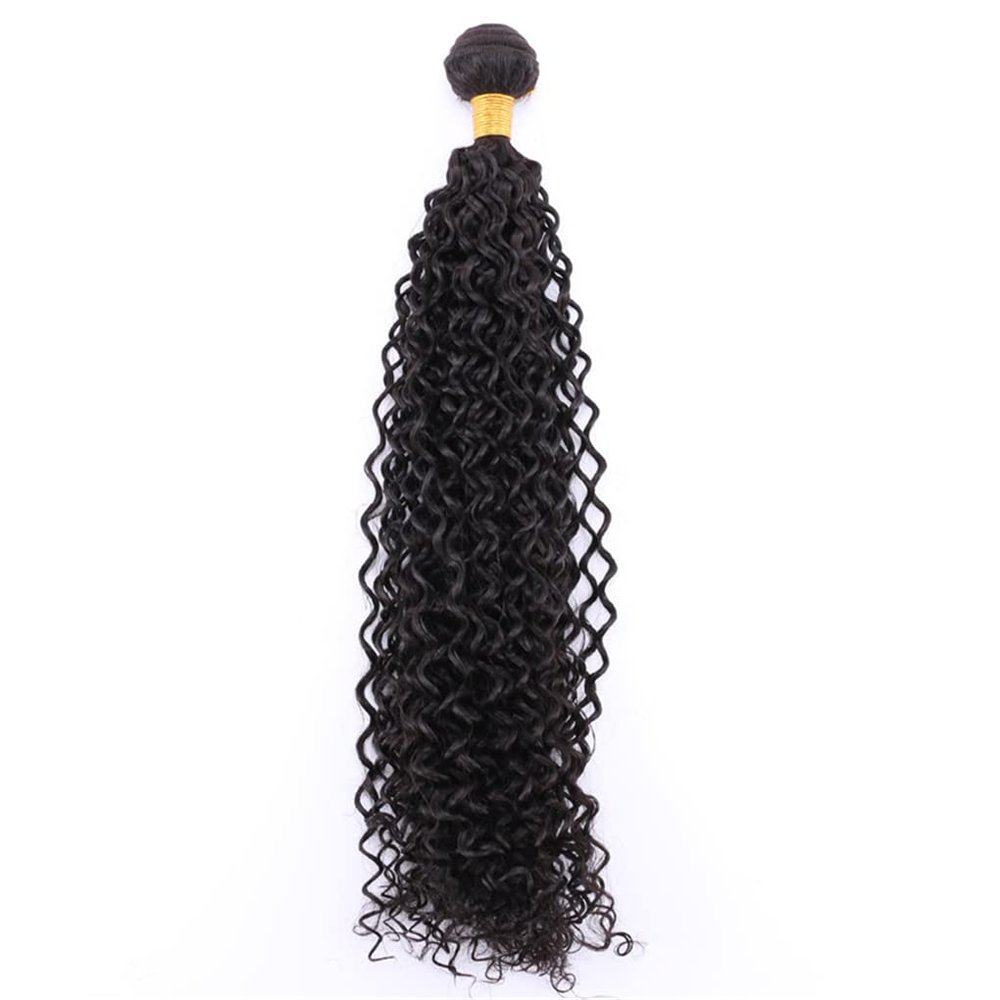100 Gram 1 Piece Kinky Curly High Temperature Synthetic Hair Extensions Hair Weaving #2 18inches