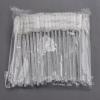 100 Pcs Disposable Mascara Wands, Crystal Spoolies Brush for Eyelash Extensions, Spooly Eyelash Eyebrow Brushes Lash Wand Applicator Makeup Kits (White) view 2