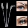 100 Pcs Disposable Mascara Wands, Crystal Spoolies Brush for Eyelash Extensions, Spooly Eyelash Eyebrow Brushes Lash Wand Applicator Makeup Kits (White) view 4