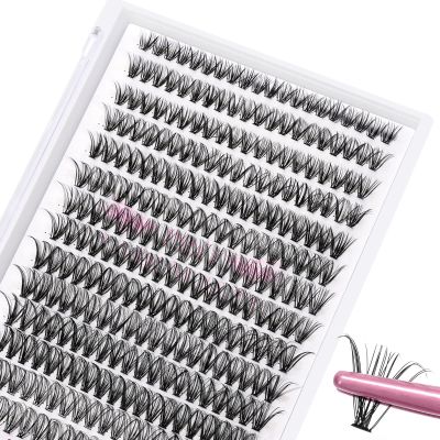 280 Pcs Individual Lashes 30D-C-0.07-9-16mix Cluster Lashes 10D 20D C D Curl Wispy Lashes Bottom Lashes DIY Lashes At Home30D-C-0.07-9-16mix