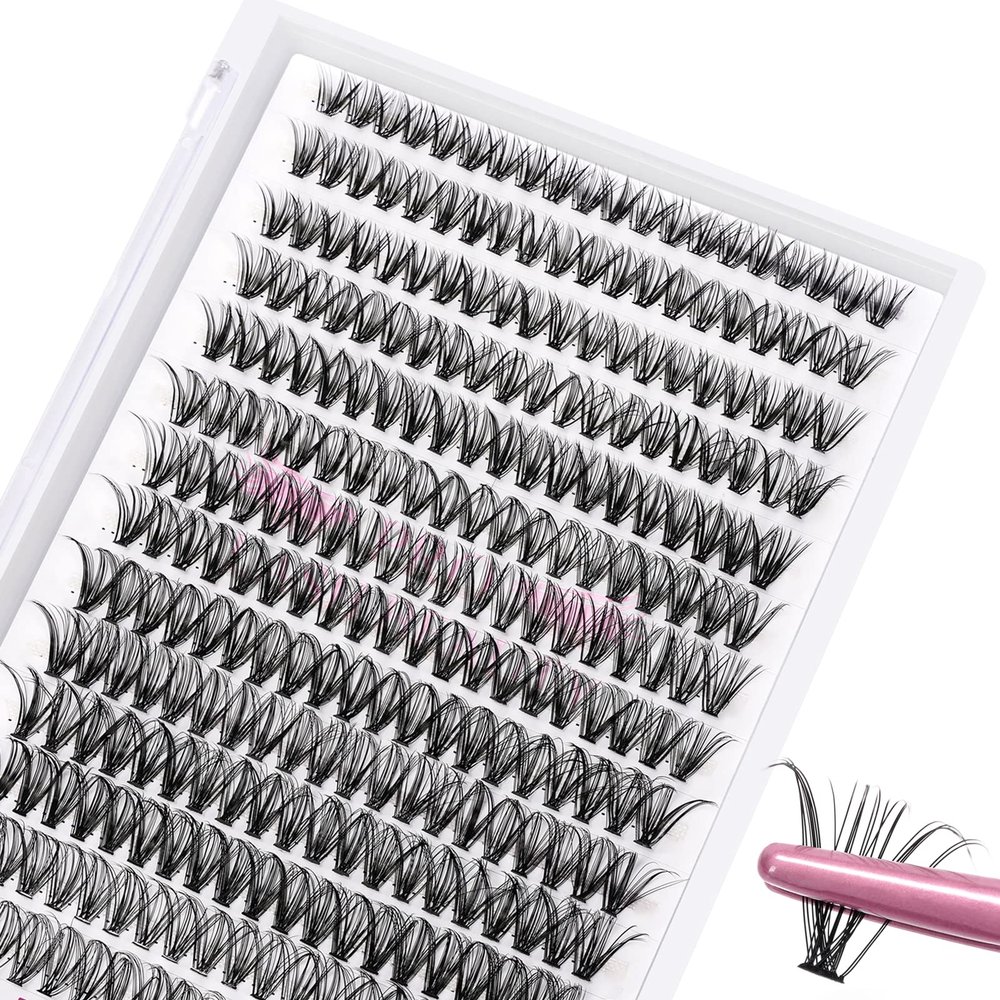 280 Pcs Individual Lashes 30D-C-0.07-9-16mix Cluster Lashes 10D 20D C D Curl Wispy Lashes Bottom Lashes DIY Lashes At Home30D-C-0.07-9-16mix