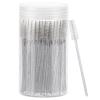 100 Pcs Disposable Mascara Wands, Crystal Eyebrow Spoolies Brush for Eyelash Extensions, Lash Brushes with Container (White) view 1