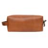 cuero Leather Buffalo DoppKit Toiletry Travel Unisex Toiletry Cosmetic Pouch Shaving Kit Men Women (TAN) view 2