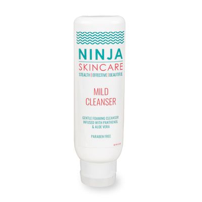 Ninja Gentle Foaming Facial Mild Revolutionary Cleanser infused with Panthenol and Aloe Vera -Sulfate and Paraben Free Restore PH, Non-Irritating Ingredients 5.5 OZ