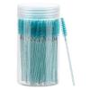 100 Pcs Disposable Mascara Wands, Crystal Eyebrow Spoolies Brush for Eyelash Extensions, Lash Brushes with Container (Blue) view 1