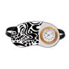 Egypt Black White Totem Fresco Sleep Eye Head Clock Travel Shade Cover view 1