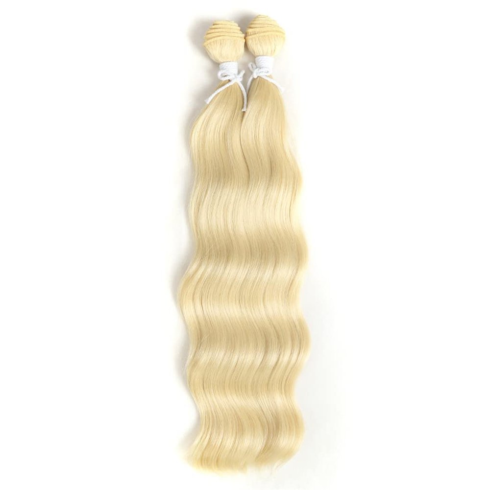 18 Inch Synthetic Hair Natural Loose Wave Hair Bundles 2Pcs/Lot Heat Resistant Ombre Weave Hair Extension #613 18inches