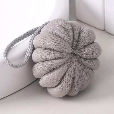 NA 50g Pure Shower Flower Adult Shower Ball is Easy to Bubble and Rich in Shower Flower Ball 50gpumpkinbathballgrey