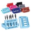 16 Nail Grinding Bit Organizer Bit Holder Nail Bits Display Stand Nail Bits Holder Clipper Pegs Nail Grinding Bit Case Manicure Bits Holder Nail Polisher view 2