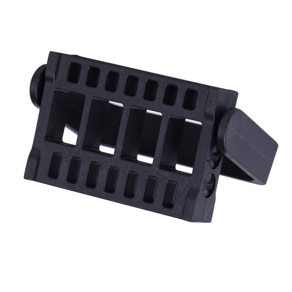 16 Holes Nail Drill Bits Holder Nail Grinding Head Storage Box Nail Salon Organizers for Home Use or Nail Salon (Black)