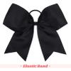 DEEKA 10 PCS 8" Rhinestones Large Cheer Hair Bows Glitter Cheer Ponytail Holder Handmade for Teen Girls Softball Cheerleader Sports -Black view 4