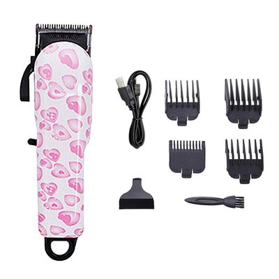Professional Hair Clippers for Men, Professional Electric Hair Clipper Rechargeable Cordless Haircutting Kit for Men Electric Trimmer Cutter set (Color : Peach)