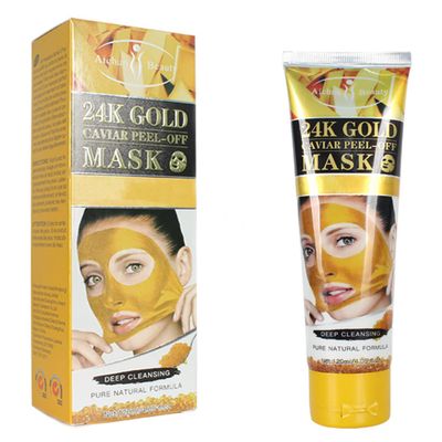 AICHUN BEAUTY Peel-Off Facial Mask Deep Cleansing Oil & Dirt Pores Face Skin Recover Vitamin A & E 120ml/4.05fl.oz (24K GOLD CAVIAR PEEL-OFF MASK)