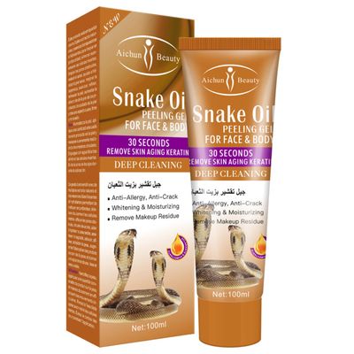 AICHUN BEAUTY Peeling Gel Face Body Removes Skin Aging Keratine Deep Cleaning Moisturizing Refresh Skin Smooth (SNAKE OIL PEELING GEL)