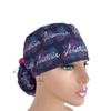 Ponytail Medical Scrub Cap  Anesthesia Floral - Dr. Hats, Nurses Hats. view 2