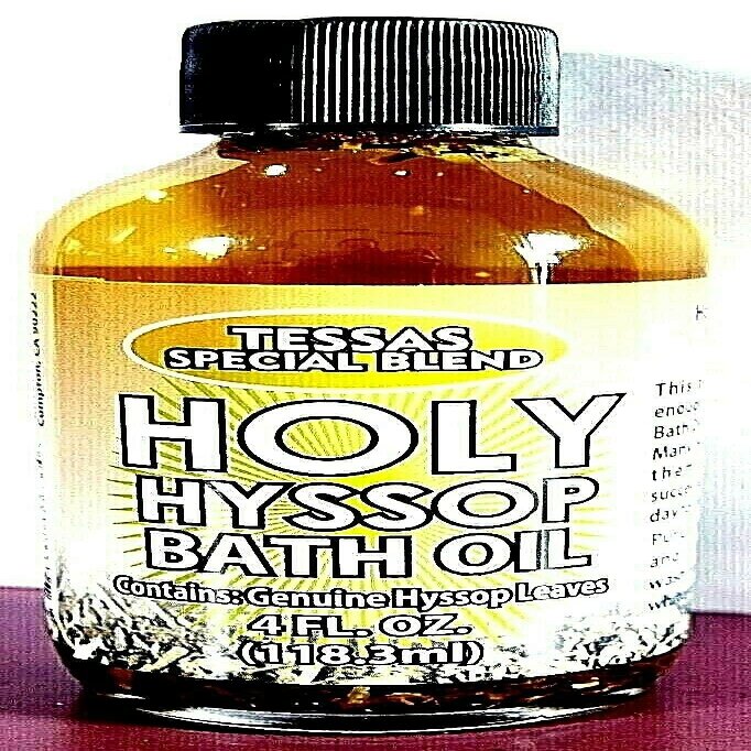 6 Pcs Tessas' Special Holy Hyssop Bath Oil 4 Fl Oz