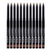 Beauty Spot (12pcs) Nabi Retractable Waterproof Eyeliner Pencil - Long Lasting Fade Resistant Formula - Quick Makeup Remover (Brown) view 1