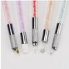 Ruluti Microblading Pens 7pcs Double-Headed Eyebrow Embroidery Tattoo Pens Crystal Handle Flat and Round Needle Pen Holder view 2