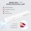 SAVILAND U V Light for Nails: Handheld Gel Lamp for Gel Nails Flash Cure Lamp for LED Nail Lamp Portable Mini Nail Dryer Polish Nail Glue USB Flashlight Home DIY Manicure Art view 2