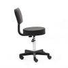 Salon Stool, Medical Spa Stool with Back, Round Chair with Swivel Backrest, Adjustable Chair with Wheels for Beauty Salon Spa Tattoo Massage,Dental Clinic,Office Art Studio (Black 2) view 4