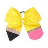 Yellow Pencil School Bow Pencil Ponytail Holder Yellow Hair Ring Tie Bowknot BBG28 (Yellow) view 2