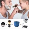 dgudgu Shaving Brush And Bowl Straight Razor Shaving Kit Shaving Bowl And Brush Set Shaving Brush Kit Shaving Cream Bowl Shaving Mug And Brush Set For Men Contain Cup,Brush,Razor Stand,Soap view 2