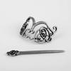 Viking Hair Hairpins Celtics Knots Heart-Shaped Runes Hair Clips Stick Slide Nordic Mythology Barrettes Women Hair Ornaments Vintage Handmade Hairpin,Silver,Celtic Knot 1 view 2