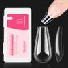 Beetles Gel Nail Tips 500Pcs Medium Coffin Pre Shaped Clear Full Cover False Nails Press on for Gel Art Polish Soak Off Lamp Easy Nail Extensions Acrylic view 1