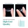 Beetles Gel Nail Tips 500Pcs Medium Coffin Pre Shaped Clear Full Cover False Nails Press on for Gel Art Polish Soak Off Lamp Easy Nail Extensions Acrylic view 3