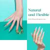Beetles Gel Nail Tips Clear, Stiletto Medium, 500Pcs 10 Sizes, Pre-Shaped Full Cover Soft Acrylic False Press On Nail Tips Stiletto Shape Easy DIY Fall Nail Extension Salon Gift for Women view 4