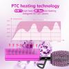 DAN Technology 500 hot Comb Electric for Wigs, Diamond Heating Comb, 60 Min Auto-Off & 7 Temperatures Adjustable Purple hot Comb, Professional Pressing Combs for Black Hair view 4