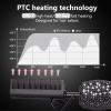 DAN Technology LCD Screen Digital Display Diamond Shaped Hot Comb, Black, 13.1 x 2.3 inches, 500 Degree Plug in Hot Comb with Adjustable Temperatures, Temperature Lock, Suitable for All Hair Types view 3