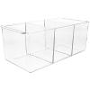 Cosmetic Storage Box Makeup Brush Holder Cosmetic Brush Storage Lip Gloss Clear Lipgloss Display Case Makeup Brush Stand Eyebrow Pencil Pen Cup Pen Holder Grid The Pet view 1
