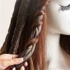 Ljhxfpa Heat Free Hair Curler Heat Free Headband Heat Free Hair Curler Satin Curling Iron Wavy Soft Cotton Curling Band with Detachable and Adjustable Curler,Brown view 4