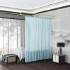 BEIFU Beauty Salon Curtain U-shaped Support Metal Rod 2 Meters (Blue) view 2