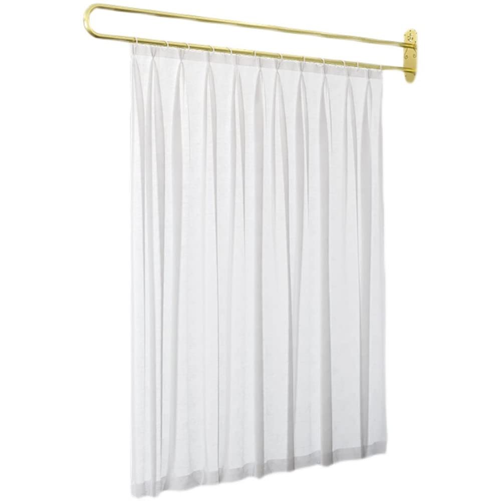 BEIFU Beauty Salon Curtain U-shaped Support Metal Rod 2 Meters (White)