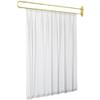 BEIFU Beauty Salon Curtain U-shaped Support Metal Rod 2 Meters (White) view 1
