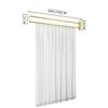 BEIFU Beauty Salon Curtain U-shaped Support Metal Rod 2 Meters (White) view 2