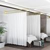 BEIFU Beauty Salon Curtain U-shaped Support Metal Rod 2 Meters (White) view 3