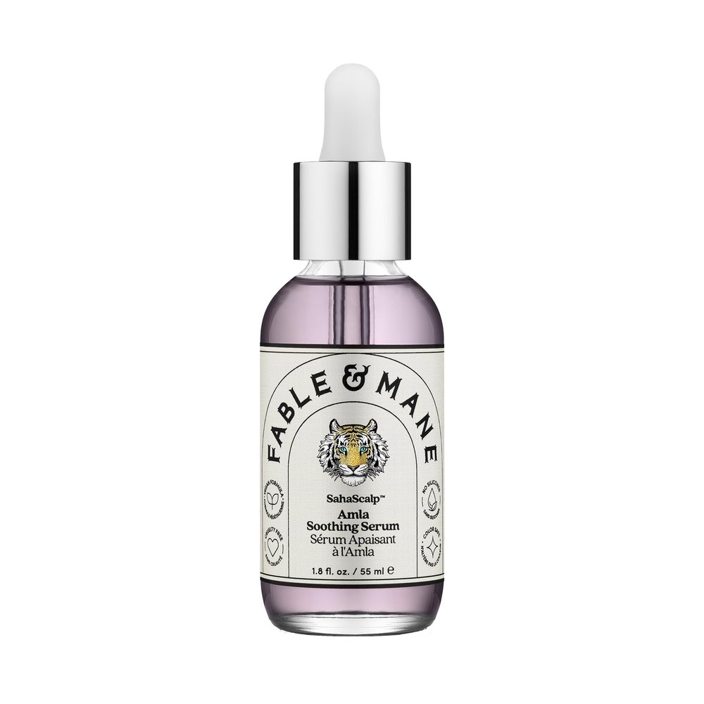 Fable & Mane Amla Soothing Serum with Rosemary Oil Purifies and Balances Irritation. Detox Treatment for Dry, Itchy or Sensitive Scalps