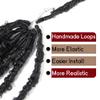 14 Inch Light Weight Butterfly Locs Crochet Hair 8 Packs Butterfly Faux Locs Crochet Hair Short Black Distressed Butterfly Locs, 2# view 3