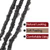14 Inch Light Weight Butterfly Locs Crochet Hair 8 Packs Butterfly Faux Locs Crochet Hair Short Black Distressed Butterfly Locs, 2# view 4