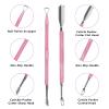 Cuticle Trimmer with Cuticle Pusher and Scissors, Cuticle Remover Professional Durable Pedicure Manicure Tools, Stainless Steel Cuticle Nipper Cutter Clipper for Fingernails and Toenails (Pink) view 3