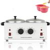 Double Wax Warmer For Hair Removal, Waxing Kit For Women & Men, Hard Wax Kit Wax Machine For Hair Removal Dual Wax Pot Warmer Professional Adjustable Temp Waxing Kit For Full Body, Facial, Home, Salon view 1