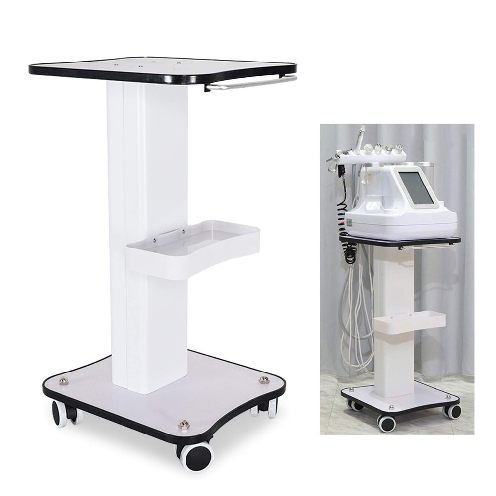 Beauty Instrument Cart Salon Trolley Cart Max Load 40kg Rolling Cart with Handle for Beauty Spa