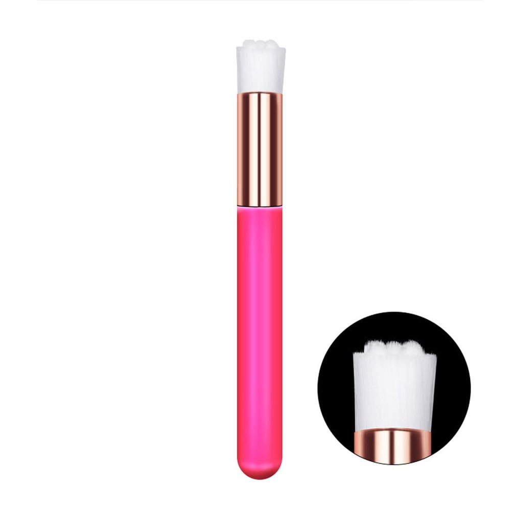 XZEN 5pcs Flower Head Eyebrow Nose Cleaning Brush Nose Blackhead Cleaning Brush Skin Care Makeup Tools (Rose)