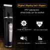 Professional Hair Clippers for Men, Professional Hair Clipper For Men Rechargeable Electric Razor Hair Trimmer Hair Cutting Machine Beard Trimmer Fast Charging (Color : Gray with box) view 3