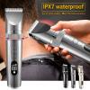 Professional Hair Clippers for Men, Professional Hair Clipper For Men Beard Trimmer Machine for Shaving Hair Trimmer Hair Cutting Machine Beard Trimmer Fast Charge (Color : Black with box) view 2