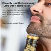 Electric Razor for Men, Men's Washable Portable Mini USB Rechargeable Shaves, Shaver Gift for Dad, Gifts from Daughter Son, Collectable Meaningful Father's Day Birthday Gift(C) view 2